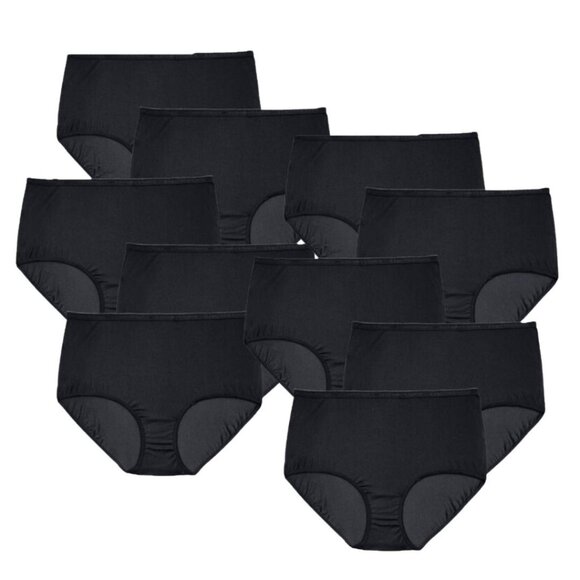 Comfort Choice Womens 10 Pack Mystery Pack Nylon Brief Plus Size 24W 26W - Picture 7 of 15